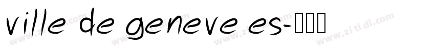ville de geneve es字体转换